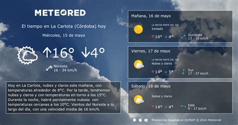 El Tiempo en La Carlota (Córdoba). Predicción a 14。